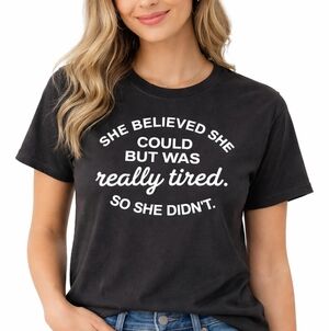 NOVELTY BLACK AND WHITE GRAPIC TEE SHIRT